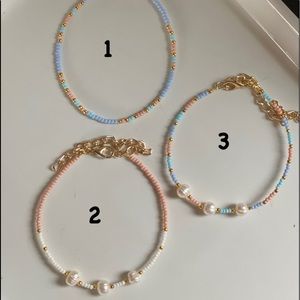 Colourful Beaded Bracelet with Pearl